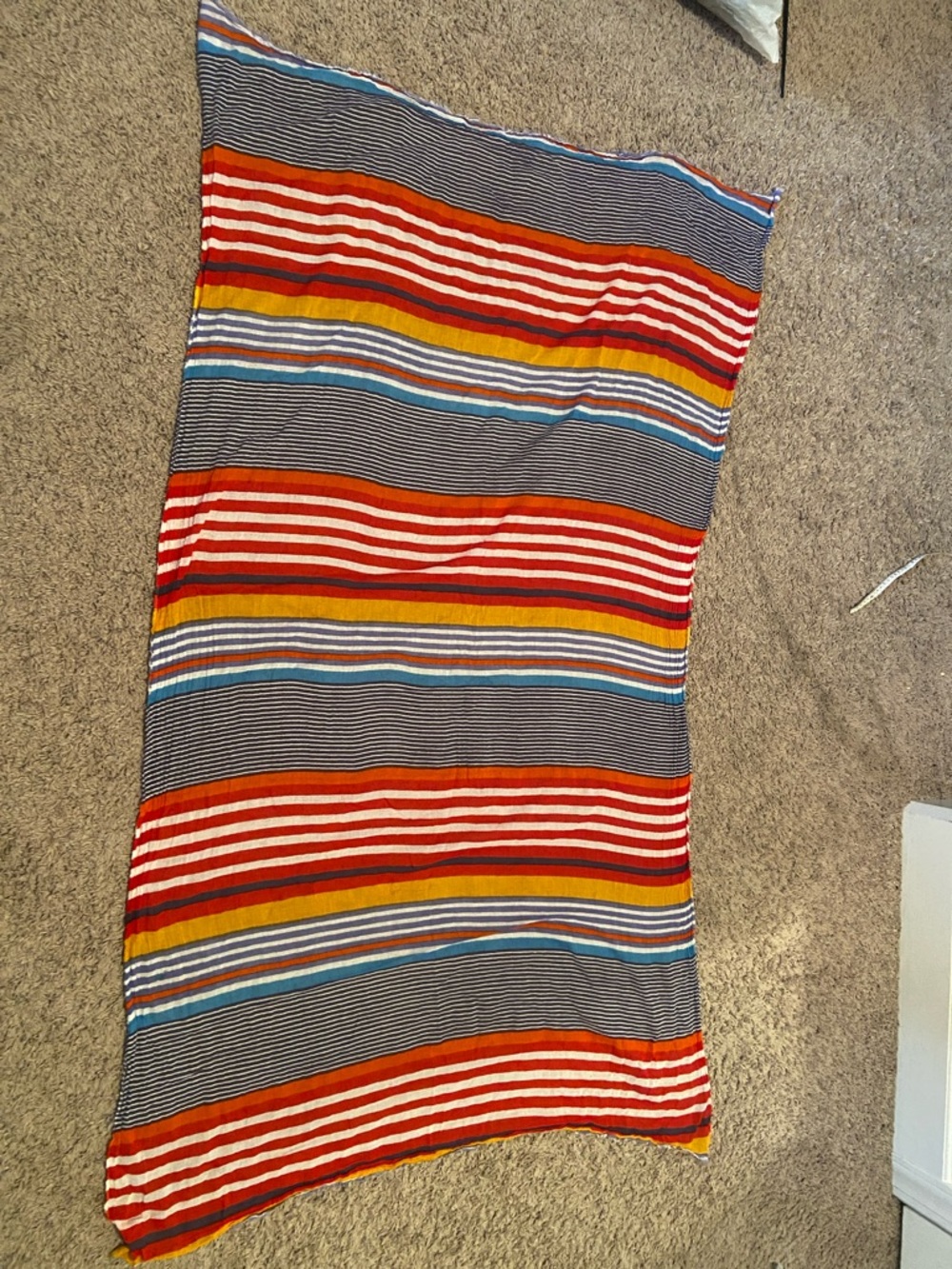 Multicolor Striped Scarf - Picture 2 of 3